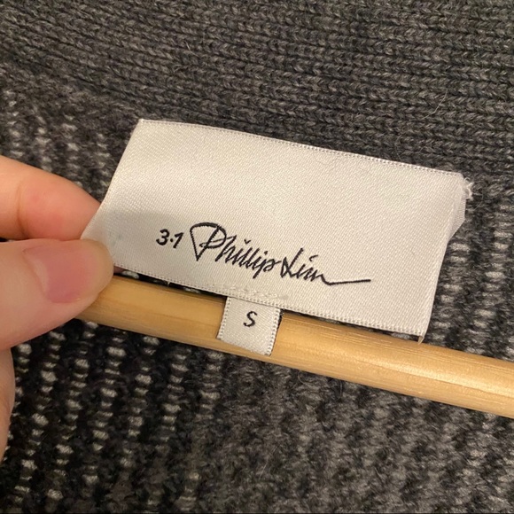 3.1 Philip Lim wool grey cardigan - Picture 2 of 7